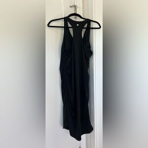 Rouched , racer back super flattering dress